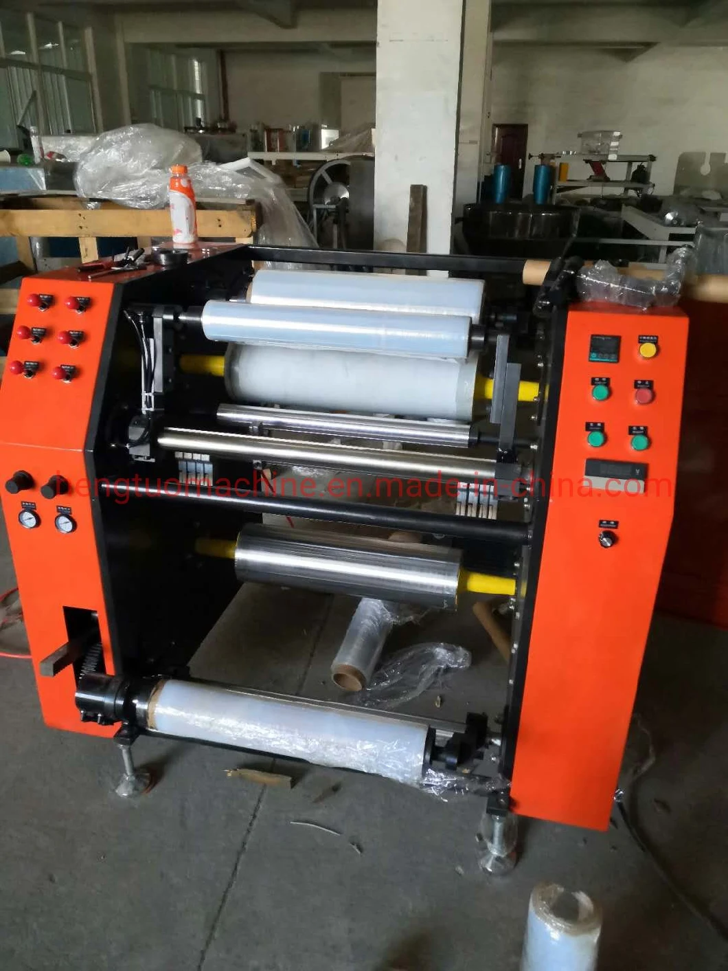 China Wholesale Commercial Food PE Stretch Film Rewinder Machine