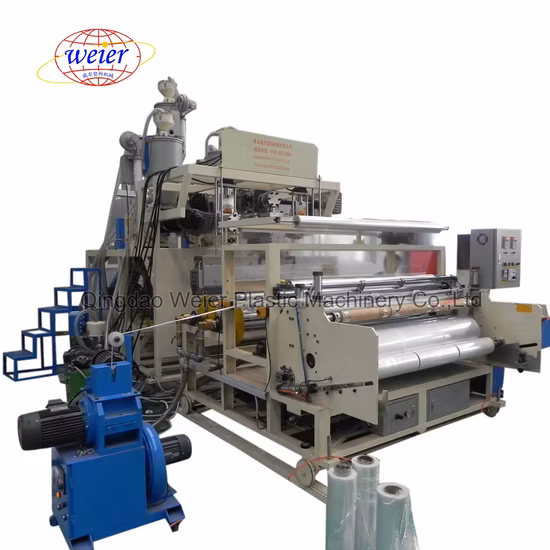 Machine de fabrication de film étirable de co-extrusion double couche (WT500)